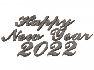happy new year 2022 03 3D-Modell