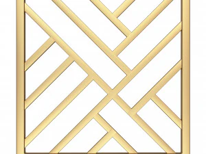 框架锻铁栏杆02 3D 模型