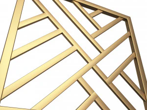 frame forging iron railing 02 3D Model