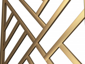 frame forging iron railing 02 3D Model