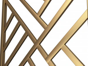 frame forging iron railing 02 3D Model