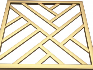 frame forging iron railing 02 3D Model