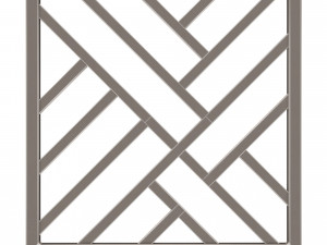 frame forging iron railing 02 3D Model