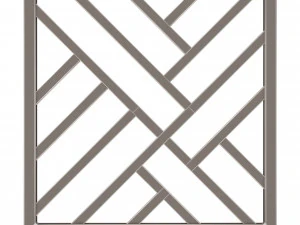 frame forging iron railing 02 3D Model
