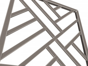 frame forging iron railing 02 3D Model