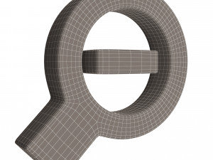 zoom out symbol Model 3D