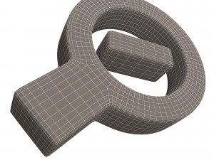 zoom out symbol Model 3D