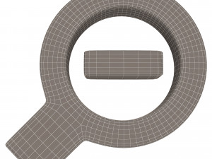 zoom out symbol Model 3D