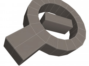 zoom out symbol Model 3D