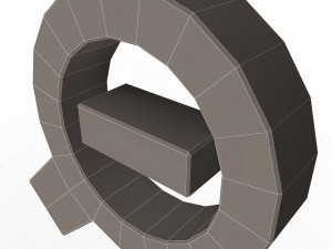 zoom out symbol Model 3D