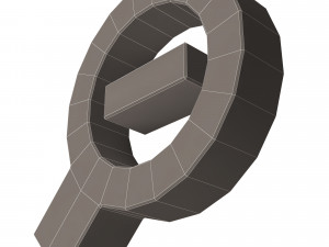 zoom out symbol Model 3D