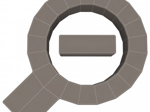 zoom out symbol Model 3D