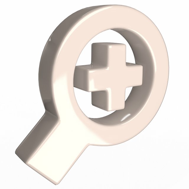 zoom in symbol Modelo 3D .c4d .max .obj .3ds .fbx .stl .blend 