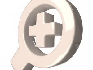 zoom in symbol 3D Model