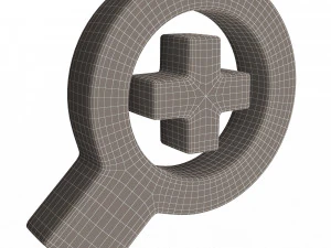 zoom in symbol 3D Model