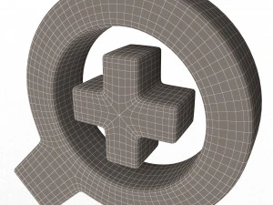 zoom in symbol 3D Model