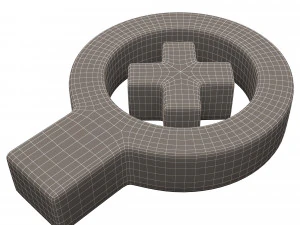 zoom in symbol 3D Model