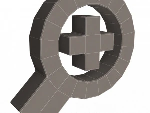 zoom in symbol 3D Model