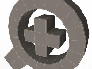 zoom in symbol 3D Model