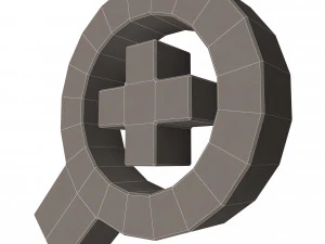 zoom in symbol 3D Model