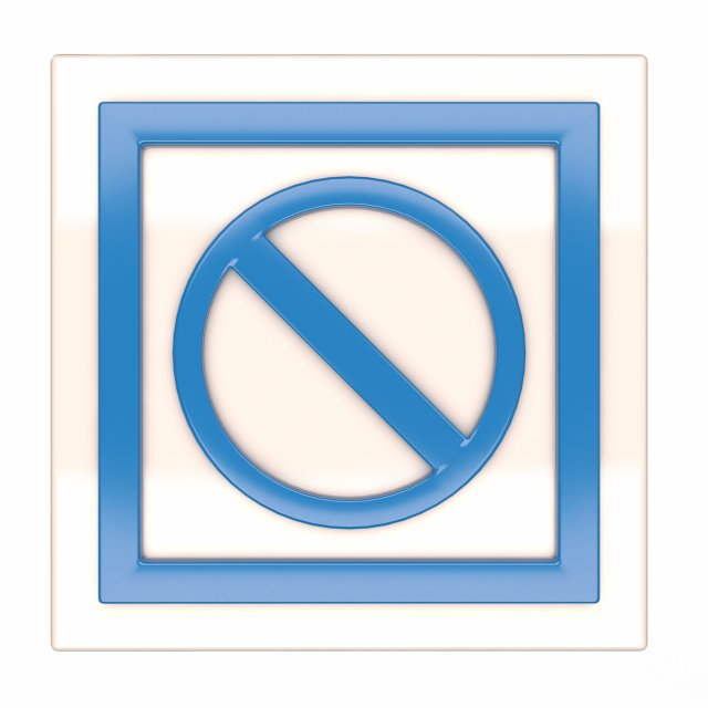 warning symbol minus Model 3D .c4d .max .obj .3ds .fbx .stl .blend 