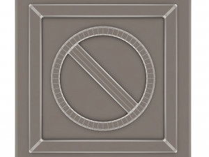 warning symbol minus Model 3D