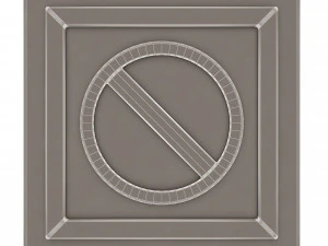warning symbol minus 3D Model
