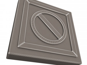 warning symbol minus Model 3D