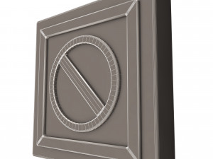 warning symbol minus Model 3D