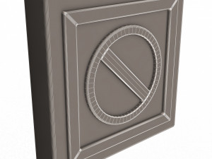 warning symbol minus Model 3D