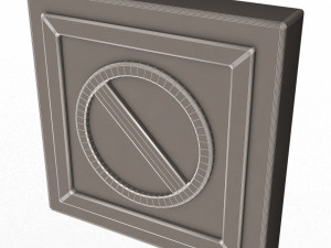 warning symbol minus Model 3D
