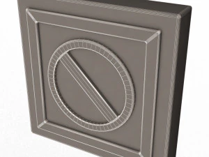 warning symbol minus 3D Model