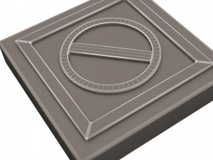 warning symbol minus Model 3D