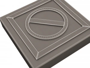 warning symbol minus 3D Model