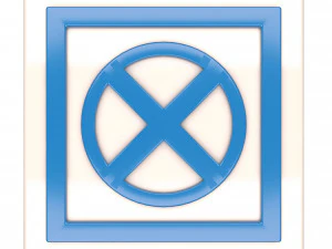 simbolo di avvertimento pilus Modello 3D