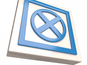 warning symbol pilus 3D Model