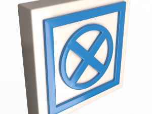 warning symbol pilus 3D Model