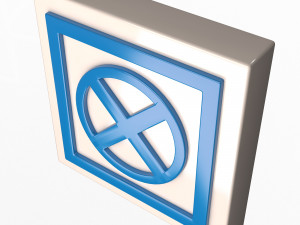 warning symbol pilus 3D Model