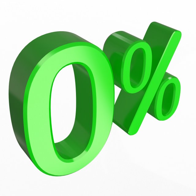 green zero percent sign Model 3D .c4d .max .obj .3ds .fbx .stl .blend 