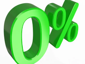 녹색 0% 기호 3D 모델