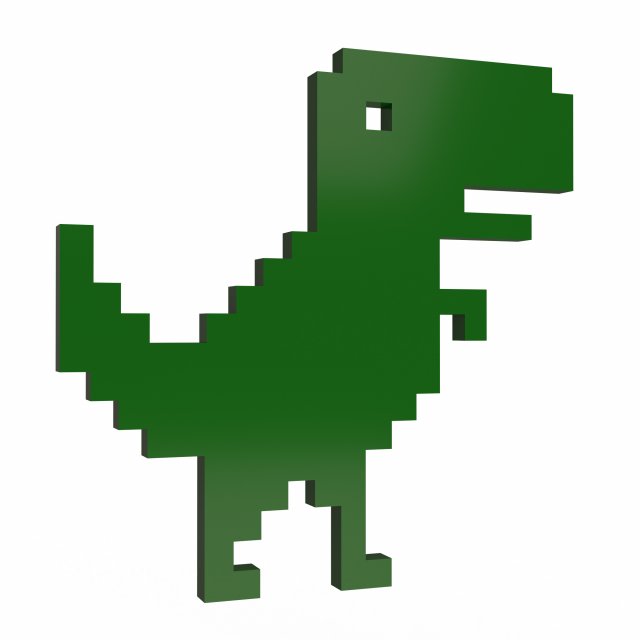 google dinosaur t-rex Model 3D .c4d .max .obj .3ds .fbx .stl .blend 