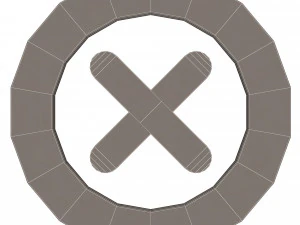 cross mark symbol icon 3D Model