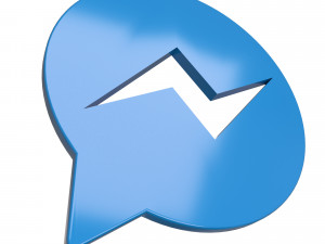 messenger logo 3D 模型