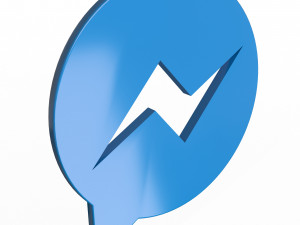 messenger logo 3D 模型