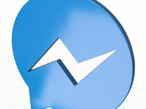 messenger logo 3D 模型