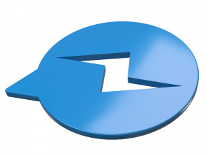 messenger logo 3D 模型