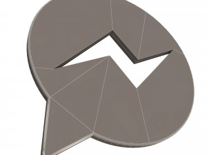 messenger logo 3D 模型