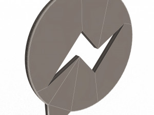 messenger logo 3D 模型