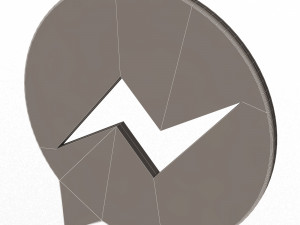 messenger logo 3D 模型