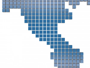 world map cubes 3D Модель